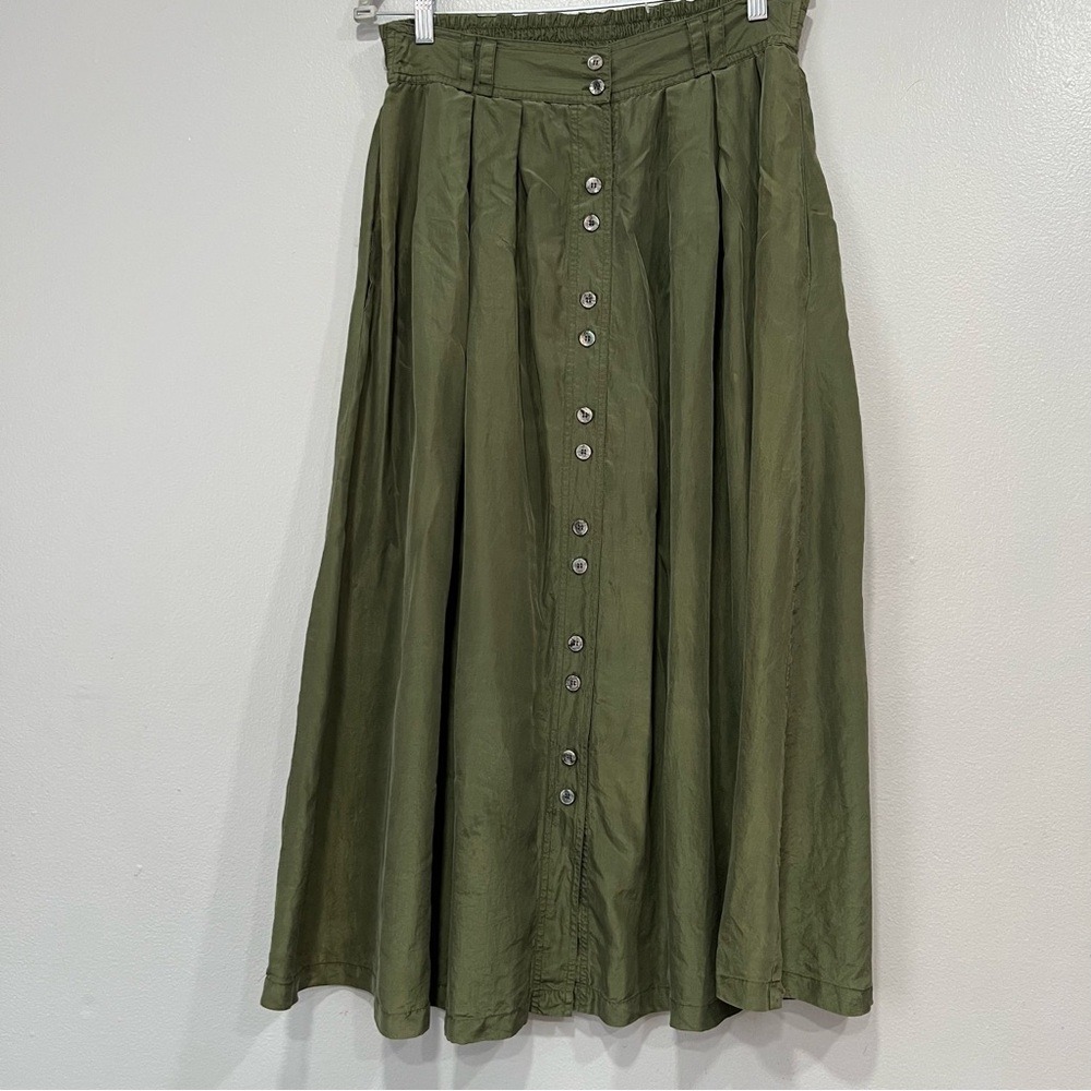 Vintage Forenza 100% Silk A line Skirt size L